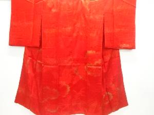 アンティーク 綸子金砂子雲模様長襦袢